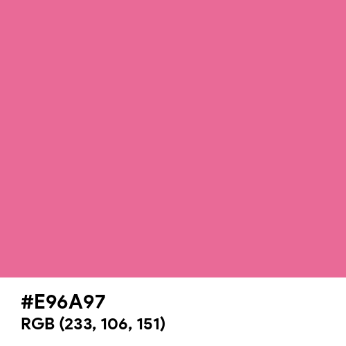 Azalea Pink (Hex code: E96A97) Thumbnail