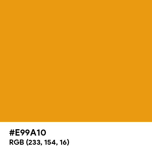 Pumpkin Yellow (Hex code: E99A10) Thumbnail