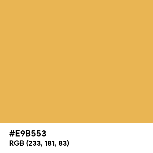 Caramel Gold (Hex code: E9B553) Thumbnail