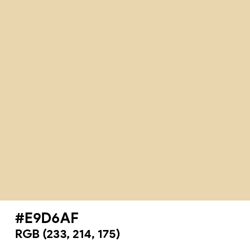 Cookies And Cream (Hex code: E9D6AF) Thumbnail