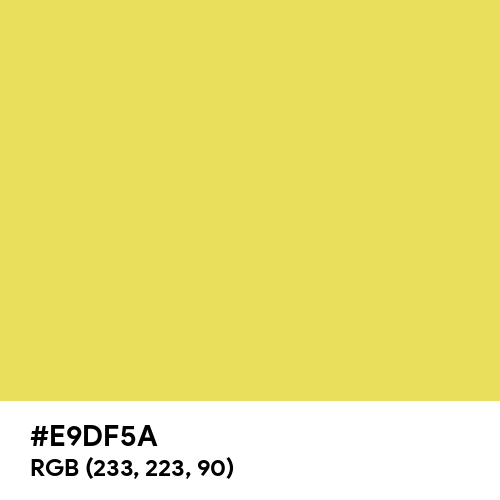 Citron Yellow (Hex code: E9DF5A) Thumbnail