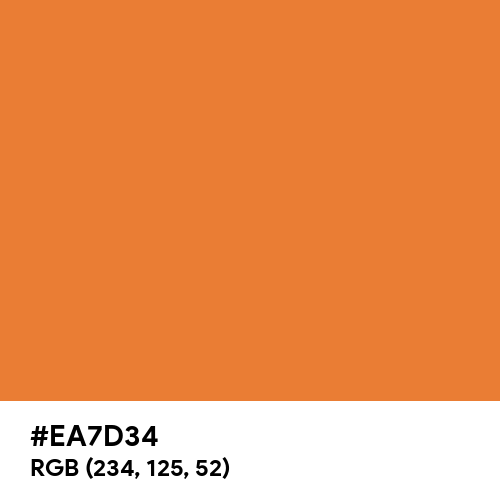 Cadmium Orange (Hex code: EA7D34) Thumbnail