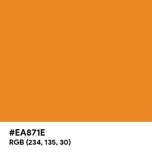 Supreme Orange (Hex code: EA871E) Thumbnail