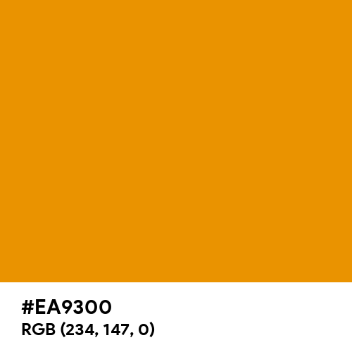 Sun Yellow (RAL) (Hex code: EA9300) Thumbnail