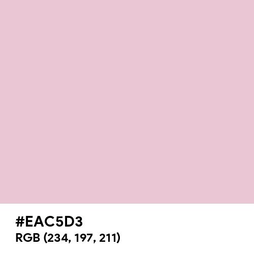 Queen Pink (Hex code: EAC5D3) Thumbnail