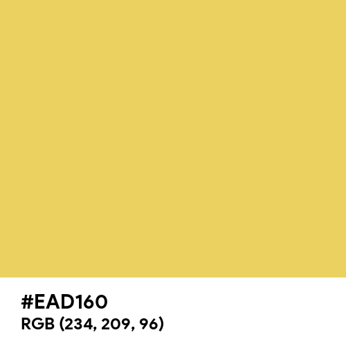 Rare Yellow (Hex code: EAD160) Thumbnail
