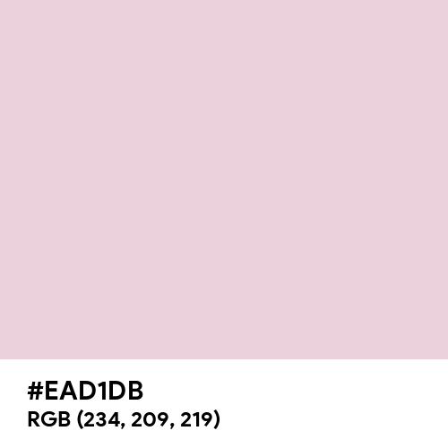 Queen Pink (Hex code: EAD1DB) Thumbnail