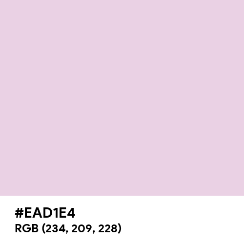 Heavenly Pink (Hex code: EAD1E4) Thumbnail