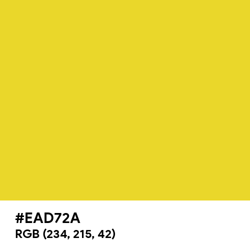 Exotic Yellow (Hex code: EAD72A) Thumbnail