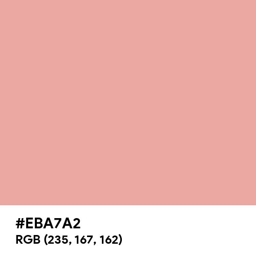 Salmon Pink (Hex code: EBA7A2) Thumbnail