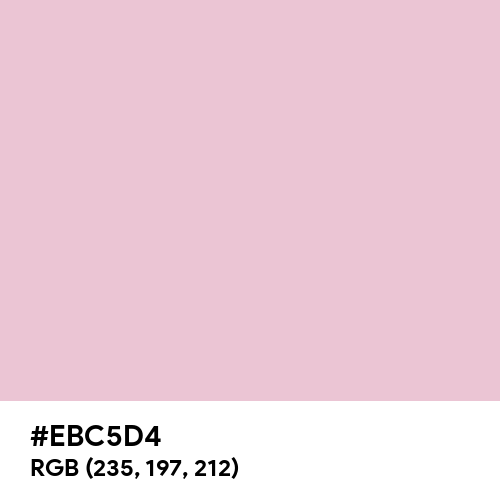 Queen Pink (Hex code: EBC5D4) Thumbnail