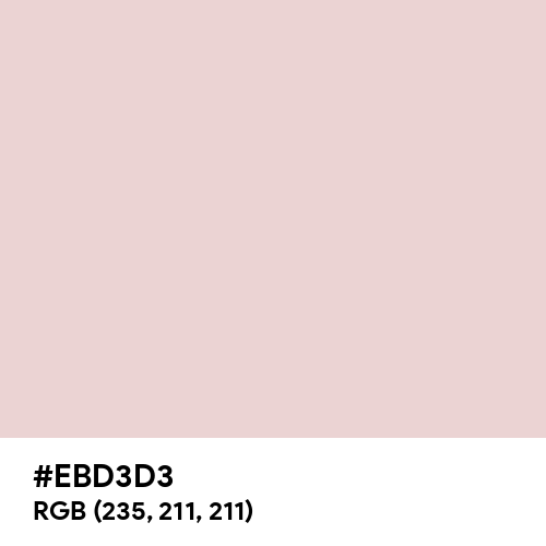 Queen Pink (Hex code: EBD3D3) Thumbnail