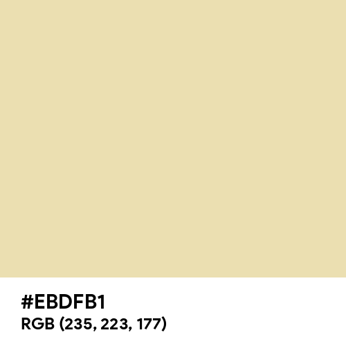 Cookies And Cream (Hex code: EBDFB1) Thumbnail