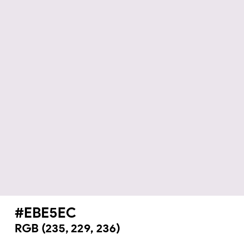 Bright Gray (Hex code: EBE5EC) Thumbnail