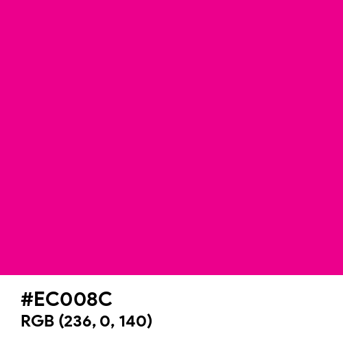 Mexican Pink (Hex code: EC008C) Thumbnail