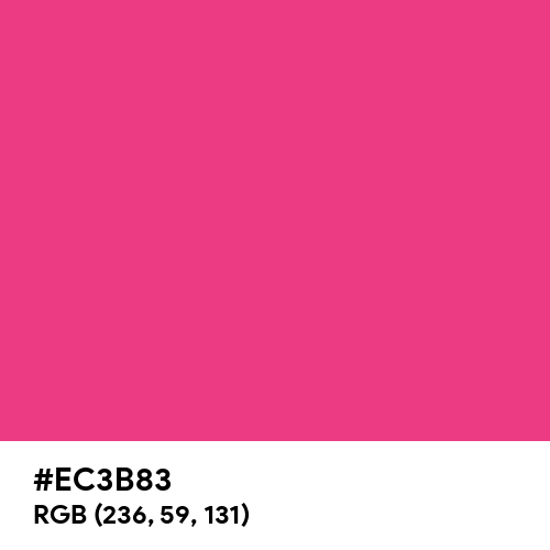 Cerise Pink (Hex code: EC3B83) Thumbnail