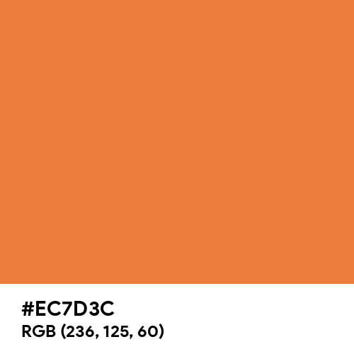 Luxury Orange (Hex code: EC7D3C) Thumbnail