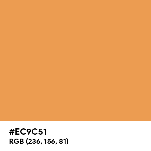 Indian Yellow (Hex code: EC9C51) Thumbnail