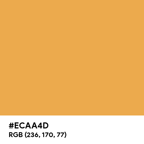 Red Gold (Hex code: ECAA4D) Thumbnail