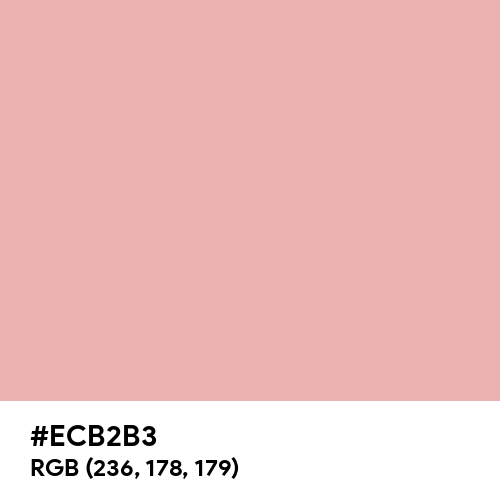 Powder Pink (Pantone) (Hex code: ECB2B3) Thumbnail