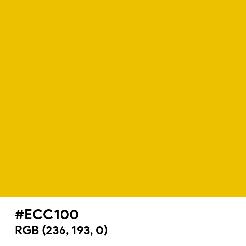 Poster Yellow (Hex code: ECC100) Thumbnail