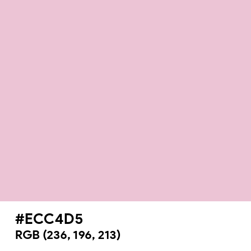 Pink Elephant (Hex code: ECC4D5) Thumbnail