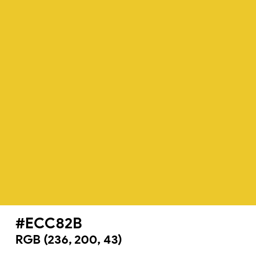 Supreme Yellow (Hex code: ECC82B) Thumbnail