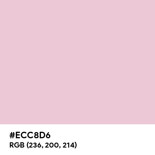 Queen Pink (Hex code: ECC8D6) Thumbnail