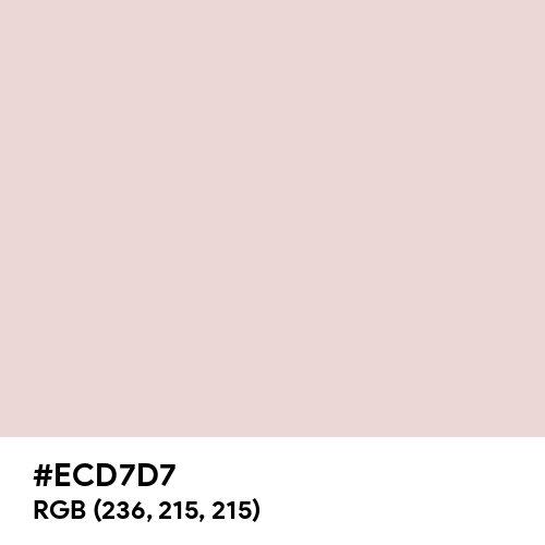 Champagne Pink (Hex code: ECD7D7) Thumbnail