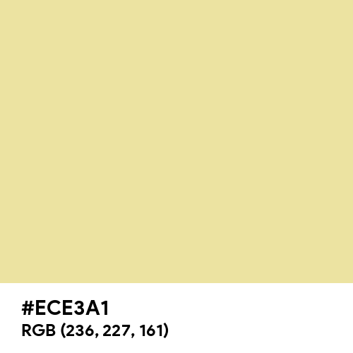 Faded Yellow (Hex code: ECE3A1) Thumbnail