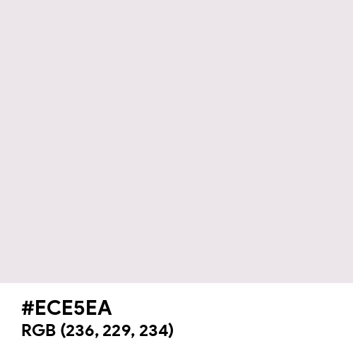 Bright Gray (Hex code: ECE5EA) Thumbnail