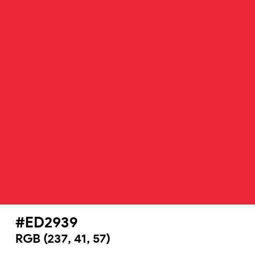 French Red (Hex code: ED2939) Thumbnail