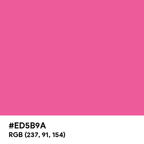 Raspberry Pink (Hex code: ED5B9A) Thumbnail