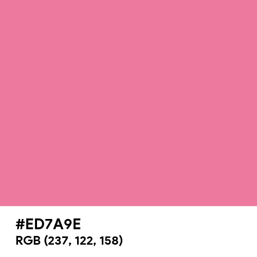 Pink Carnation (Hex code: ED7A9E) Thumbnail