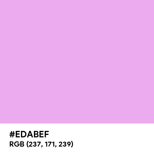 Purple Pink (Hex code: EDABEF) Thumbnail