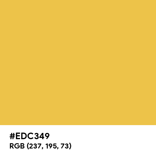 Banana Yellow (Hex code: EDC349) Thumbnail