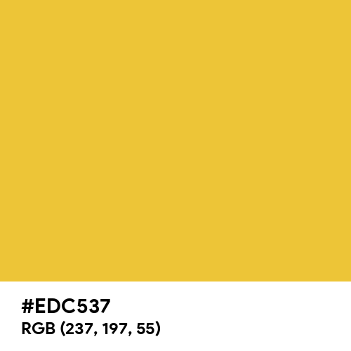 Fashion Yellow (Hex code: EDC537) Thumbnail