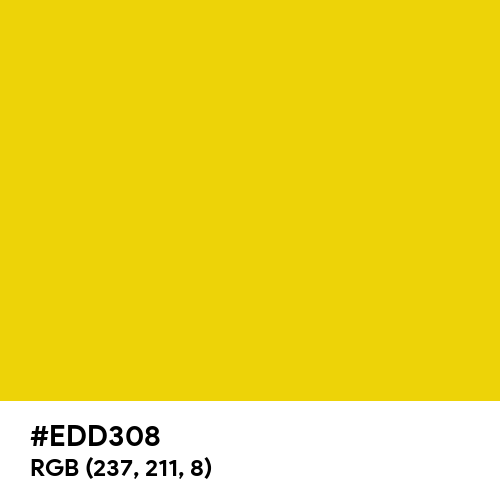 Classic Yellow (Hex code: EDD308) Thumbnail