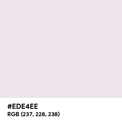 Bright Gray (Hex code: EDE4EE) Thumbnail