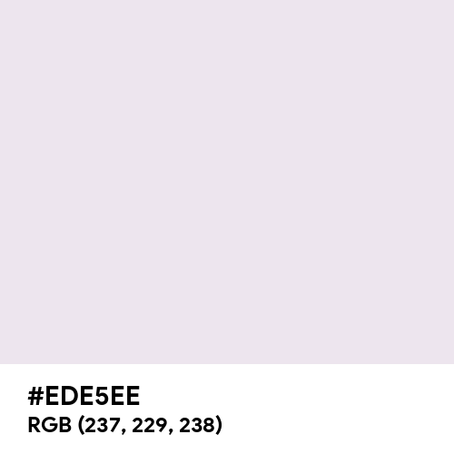 Bright Gray (Hex code: EDE5EE) Thumbnail