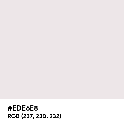 Bright Gray (Hex code: EDE6E8) Thumbnail