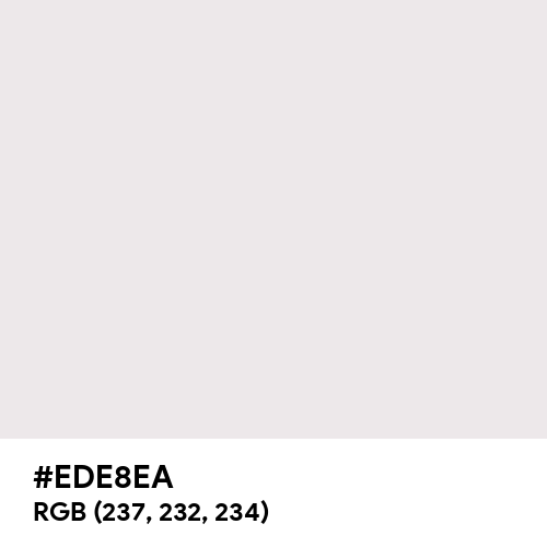 Bright Gray (Hex code: EDE8EA) Thumbnail