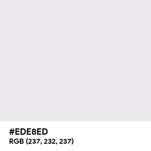 Bright Gray (Hex code: EDE8ED) Thumbnail