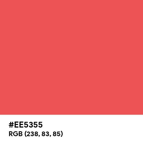 Red Aura (Hex code: EE5355) Thumbnail