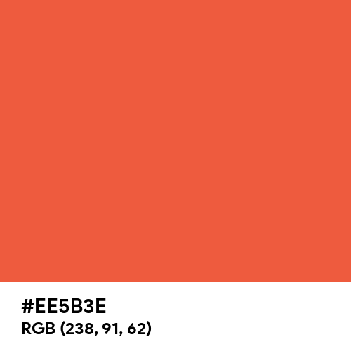 Orange Soda (Hex code: EE5B3E) Thumbnail