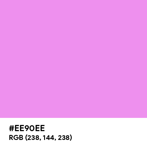 Lavender Magenta (Hex code: EE90EE) Thumbnail