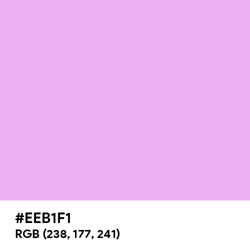 Rich Brilliant Lavender (Hex code: EEB1F1) Thumbnail