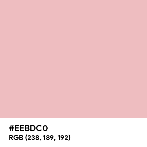 Boho Pink (Hex code: EEBDC0) Thumbnail