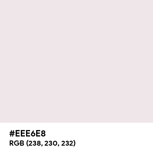 Bright Gray (Hex code: EEE6E8) Thumbnail