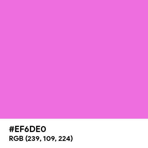 Steel Pink (Hex code: EF6DE0) Thumbnail